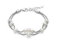 Bracciale Miluna Donna I Gioielli Di Miss Italia in Argento Perla PBR3617